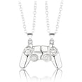 thumbnail image 1 of QJUHUNG 2Pcs Couples Necklace  Matching Necklace for Couples  Alloy SimpleDesign Game Controller Necklace with Magnet and They will Stick Together when Put Together  A Combination of Silv, 1 of 7