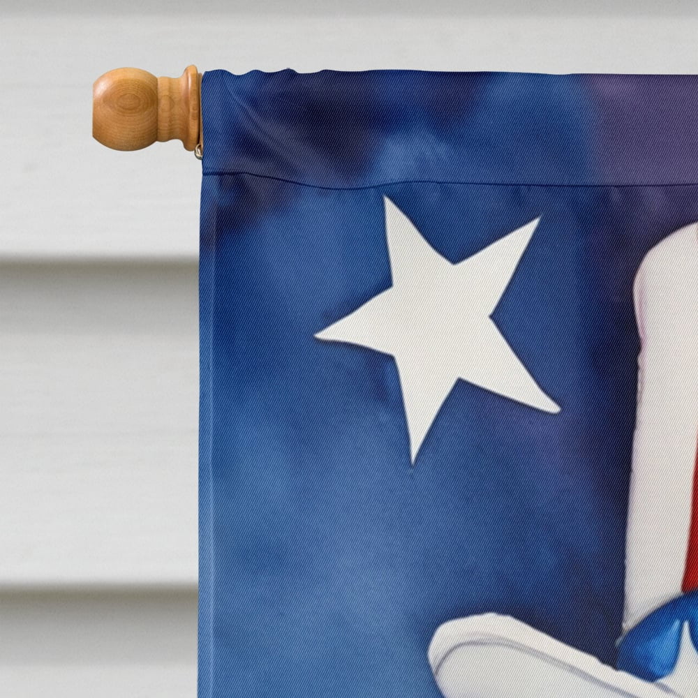 Boxer Patriotic American House Flag 28 in x 40 in