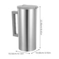 thumbnail image 2 of Raindrops Multi Use Stainless Steel Cold Water Pitcher Durable Large Capacity Beverage Jug for Juice Coffee, 2 of 8