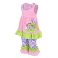 thumbnail image 2 of Unique Baby Girls Damask Easter Bunny Easter Outfit (5T/L, Pink), 2 of 5