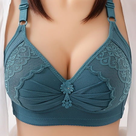 

Paiwinds Savings Clearance Woman s Comfortable Breathable Bra Underwear No Rims Green