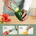 thumbnail image 2 of Pepper Seed Corer Remover, 2024 New 2 in 1 Bell Pepper Cutter Pepper Porer Seed Remover Tool, Quickly Cutting and Deseeding Bell Pepper Corer Tool for Vegetables Kitchen Gadget (1), 2 of 7