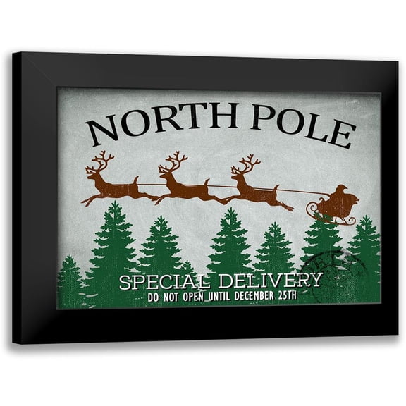 Allen, Kimberly 14x11 Black Modern Framed Museum Art Print Titled - North Pole Delivery