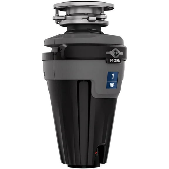 Moen EXL100C 1 Horsepower Chef Series Continuous Feed Garbage Disposal with Light - Corded