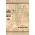 thumbnail image 1 of 24"x36" Gallery Poster, Official map of Sacramento County California 1885, 1 of 1