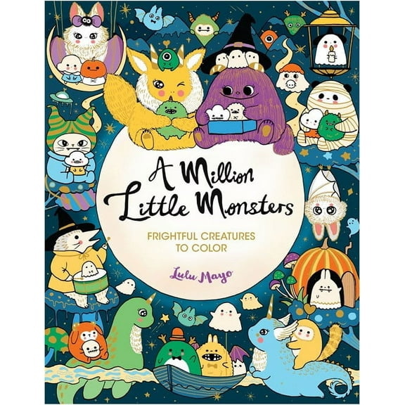 Lulu Mayo: A Million Little Monsters: Frightful Creatures to Color, 64 pages (Paperback)