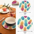 thumbnail image 3 of Pineapple 2 Pack Pot Holders Trivets, Heat Resistant Hot Pads for Kitchen Table Decoration Trivets for Hot Dishes/Pot/Bowl/Teapot/Hot Pot Holders, 7" + 9.45", 3 of 7