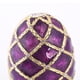 thumbnail image 3 of Organizador de joyería Hugo de cristal vintage en apariencia de huevo violeta, 3 of 7