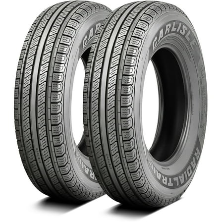 Pair of 2 Carlisle Radial Trail HD ST215/75R14 215/75R14 102M C 6 Ply Trailer Tires