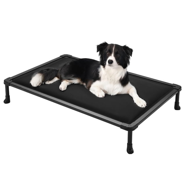 Cama para perros Veehoo, masticable, acolchada, elevada, impermeable, 41 pulgadas