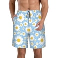 thumbnail image 1 of Fotbe Daisies Flowers Trajes de Baño Estampados para Hombre, Shorts de Verano de Secado Rápido, Ropa de Playa, Bañadores-XX-Large, 1 of 6