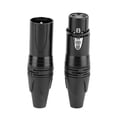 thumbnail image 4 of 5 Pair XLR Plugs Connectors, 3 Pin XLR Plug Microphone Audio Socket With Strong Oxidation Resistance Audio Microphone Cable Connector, 4 of 8