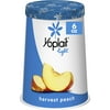 Yoplait Light Harvest Peach Fat Free Yogurt Cup, 6 oz