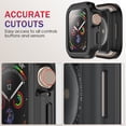 thumbnail image 3 of Matte Metal Case for Apple Watch Series 10 42mm Case,[Matte Aluminum Bezel] + [Soft TPU Bumper] Max Anti-Scratch & Military-Grade Protective Bumper for iWatch 42mm Accessories,Black, 3 of 9