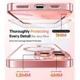 thumbnail image 3 of Funda Meifigno para iPhone 16 Pro de 6,3 pulgadas con MagSafe en oro rosa, 3 of 5