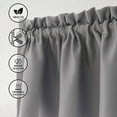 thumbnail image 5 of DELESYS Valance Curtain for Kitchen Black Out Window Curtains for Living Dining Room Window Valance, 57×18inches, 5 of 9