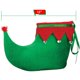 thumbnail image 4 of Zapatos de elfo rojos y verdes - Zapatillas de pies de elfo navideñas de terciopelo rojo y verde con cascabeles para adultos y niños, 4 of 5