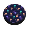 thumbnail image 3 of Easygdp Sea Jellyfish Wheel Sun Guard, Spare Tire Cover,Universal Trailer Suv Truck Camper Travel,Easy To Install And Remove -17 Inch, 3 of 9