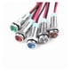 thumbnail image 1 of 1pcs 8mm Flat Head LED Metal Indicator Light 8mm Signal lamp 6V 12V 24V 220v with Wire red Yellow Blue Green White(12V Red), 1 of 3