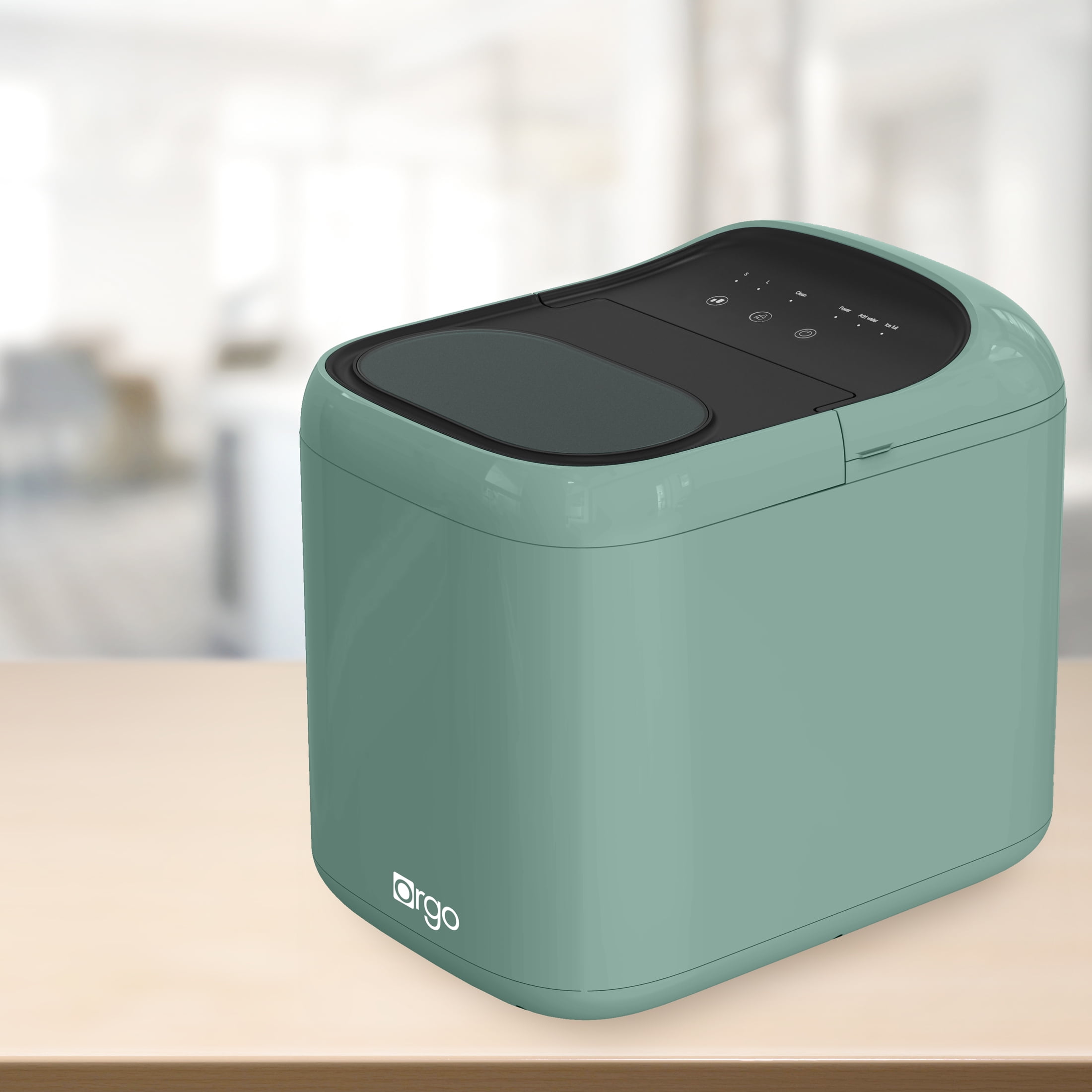Orgo Products The Aspen Countertop Ice Maker, Bullet Ice Type, 33 lbs of Ice, Green