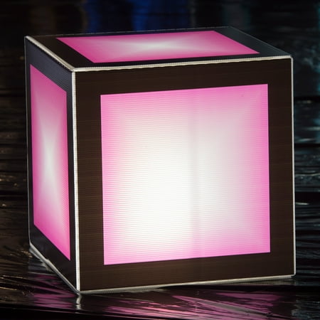 1 ft. 8 in. Let's Glow Crazy Pink Lighted Cube