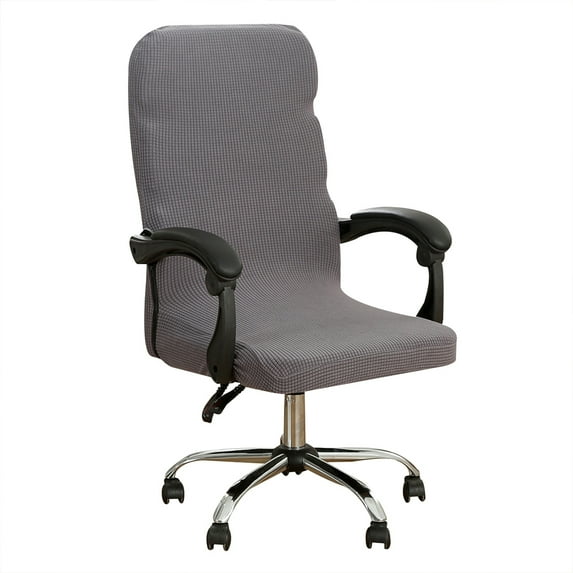 DYstyle Computer Office Chair Cover Stretch Textured Grid Rotating Task Chair Slipcover