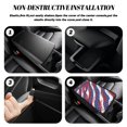 thumbnail image 5 of Chririnla Car Armrest Seat Box Cover USA Bald Eagle Flag Pattern Non Slip Car Armrest Cover Van, with Pockets Car Armrest Middle Box Pad, 5 of 6