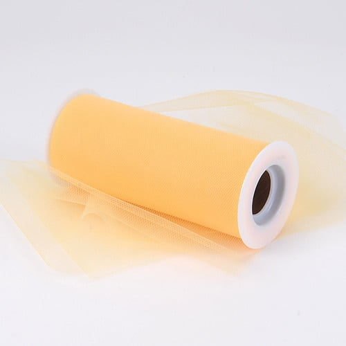 Light Gold - Premium Tulle Fabric ( 6 Inch | 25 Yards )