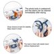 thumbnail image 3 of Baby Weaning Bibs anti-dirty Highchair Waterproof Sleeved Bib Set Stain Odor Resistance Play Smock Apron-shape1, 3 of 4