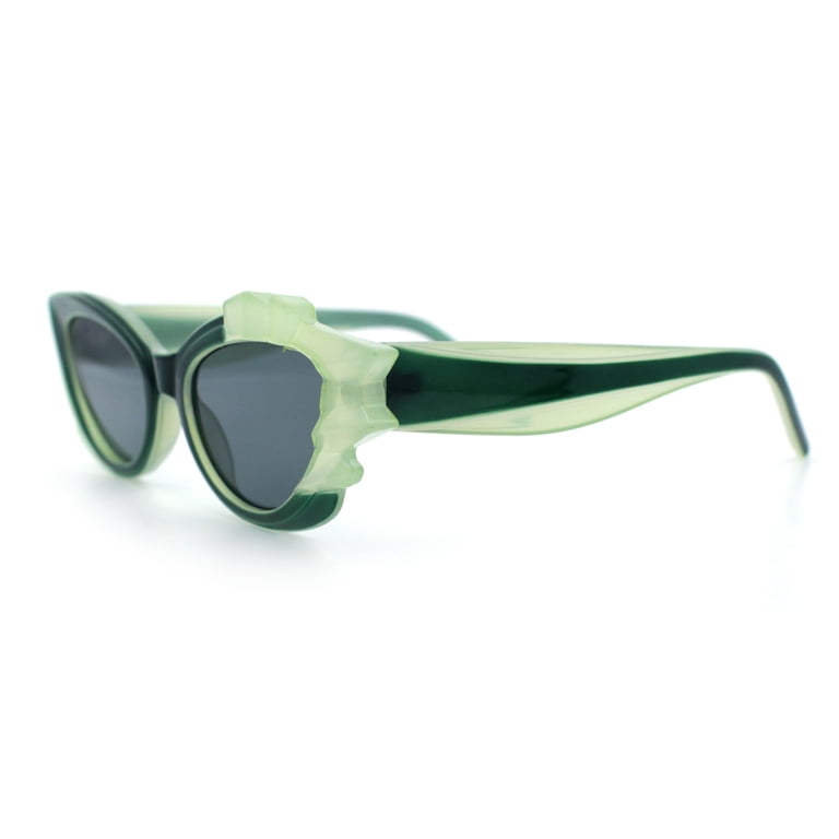 Handmade Milky Green Exaggerated CatEye Sunglasses Excellent Condition Handmade | Accessories | Handmade Milky Green Exaggerated  main image 2
