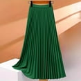 thumbnail image 7 of Drses‌‌ ‌‌‌‌‌‌‌‌‌‌‌‌‌‌‌‌‌‌‌‌‌‌‌‌‌‌‌‌‌‌Women's Elegant Pleated Maxi Skirt - High Elastic Waist A-line Long Skirt with Shirring Detail for Work, 7 of 7