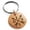 Rose, variant on Stainless Steel Love Arrow Compass Engraved Small Medallion Circle Charm Keychain Keyring