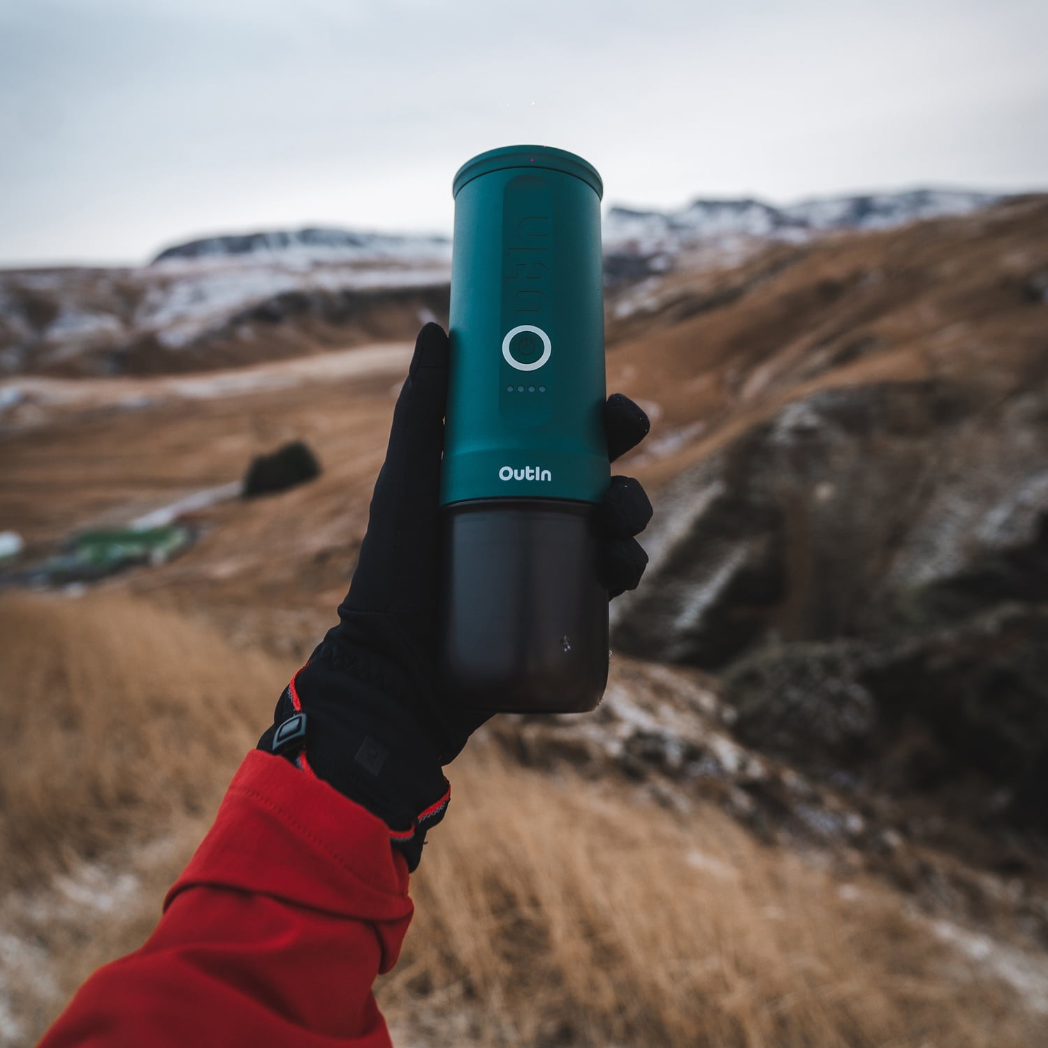 OutIn Nano Portable Electric Espresso Machine, Outin Teal