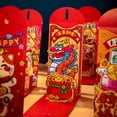 thumbnail image 6 of Festive Portable Full of Blessings Party Supply New Year Dragon Year CNY Envelope 3D Red Envelopes Lucky Money Bags Dragon Year Red Pocket 5, 6 of 6