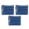 thumbnail image 1 of Women's Genuine Leather Coin Purse Mini Pouch Change Wallet with Keychain, 1 of 5