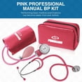 thumbnail image 3 of Primacare DS-9197-PK Professional Classic Series Manual Adult size Blood Pressure Kit, Emergency Bp kit with Stethoscope and Portable Leatherette Case, Nylon Cuff, Pink, 3 of 7