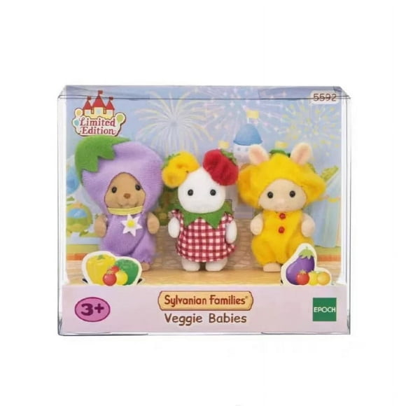Original Sylvanian Anime Figure Duck Family Ternurines Dolls Collection Cute Baby Doll Room Families Ornament Birthday Gift Toy