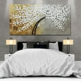 thumbnail image 5 of Hand Painted Tree Oil Painting Plum Blossom Painting Canvas Wall Art Framed Wall Decoration For Livingroom Bedroom Ready to Hang, 5 of 7