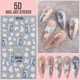 thumbnail image 4 of 5D Flower Nail Art Sticker Decals Hollow Exquisite Pattern Nail Art Supplies Self-Adhesive Luxurious DIY Nail, 4 of 4
