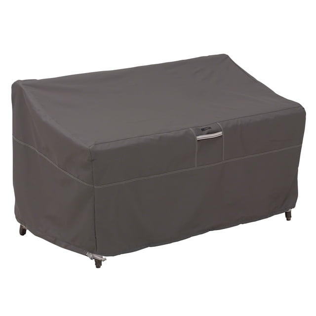 Classic Accessories Ravenna - Funda Para Sofá O Sofá De Dos Plazas Resistente Al Agua De 58 Pulgadas, Color Gris Topo Pequeño