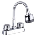 thumbnail image 1 of Llave Mezcladora Baño Lavabo Alfa  Cromado de Acero Inoxidable Manerales Queen, 1 of 2
