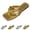 Gold, variant on Women's Flip Flops Flat Sandals Dressy Metallic Square Toe Bow Thong Slip On Slippers Vacation Summer Wedding Going Out Lounge Sandals Gold 36(US-5.5)