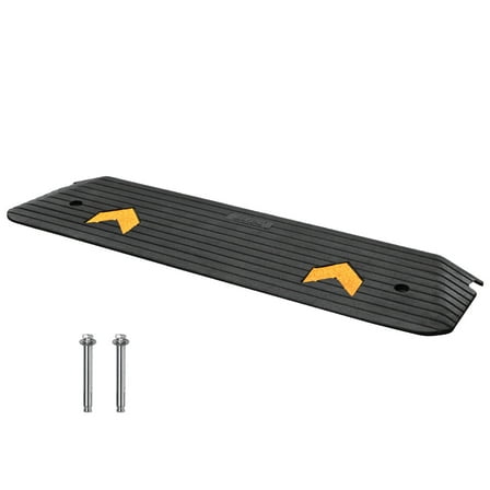Threshold Ramp 44.5"x 9.5"x 1" Rubber Door Ramp 33069 lbs/15 T Curb Ramp