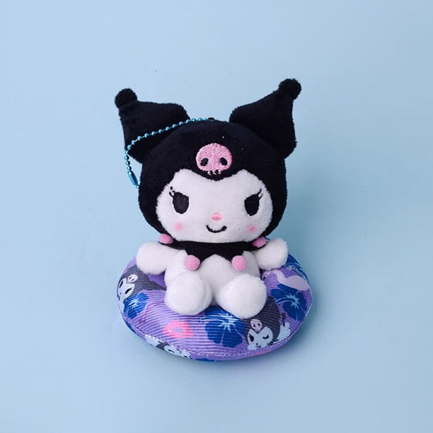 LLavero de felpa Kawaii Sanrio, de Hellokitty Mymelody, anillo de natación de dibujos animados, muñeco de peluche, mochila, colgante qiuyongming unisex