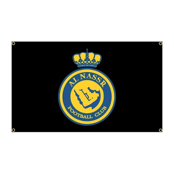 Banner de poliéster Flag Al Nassr Football Club, 90 x 150 cm