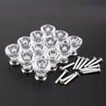 thumbnail image 1 of 12 Diamond Crystal Glass Cabinet Knob Cupboard Drawer Pull Handle, 1 of 9