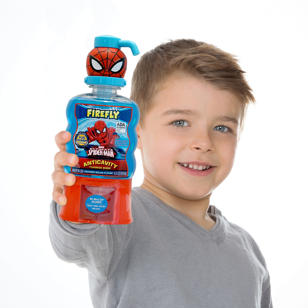  Firefly Spider-Man Anticavity Fluoride Rinse, 16 fl oz