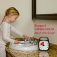 thumbnail image 5 of Time Timer PLUS 60 Minute Timer - Desktop Sized Visual Countdown Timer with Portable Handle(Gray), 5 of 6