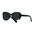 thumbnail image 4 of SA106 Polarized Anti-glare Butterfly Chic 90s Diva Sunglasses All Black, 4 of 4