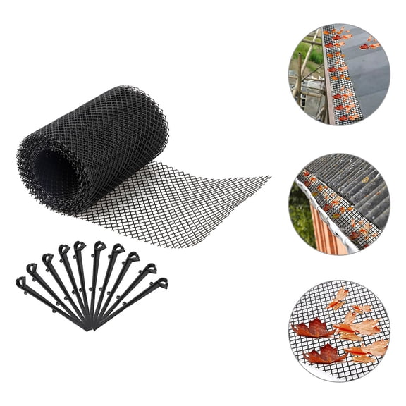 ROSENICE Downspout Clogging Mesh Drain Cover Strainer Black
